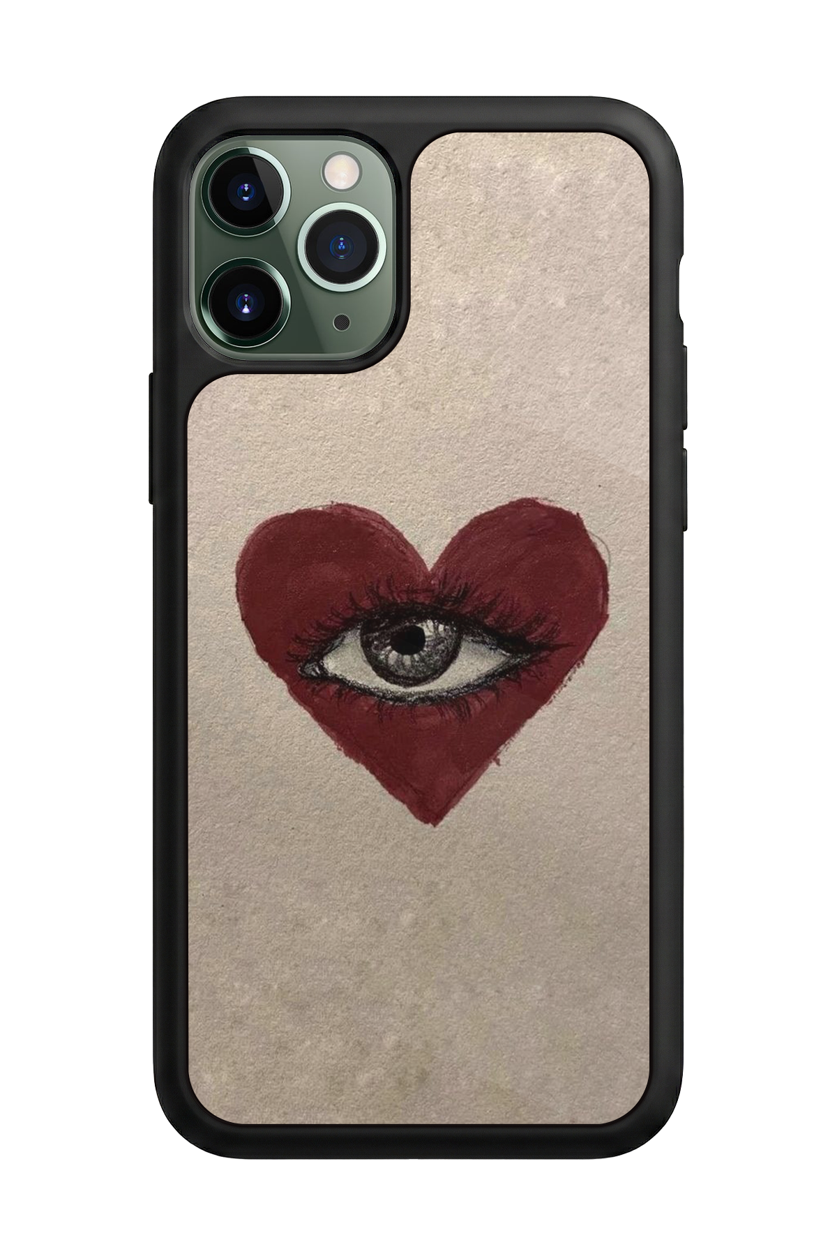 iPhone 11 Pro Max Uyumlu Kalp Love Tasarımlı Glossy Premium Kılıf