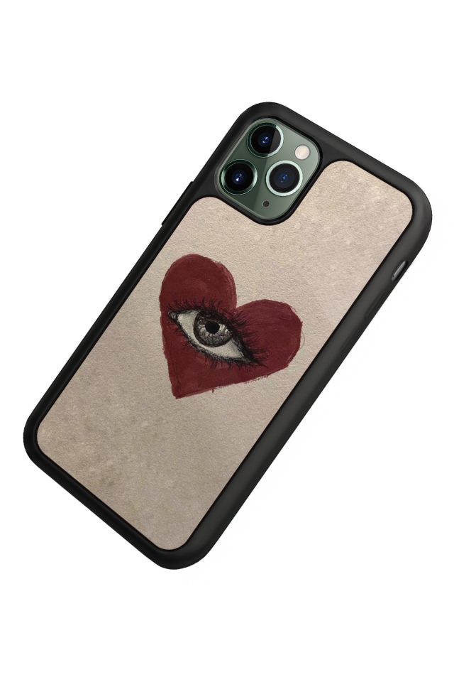 iPhone 11 Pro Max Uyumlu Kalp Love Tasarımlı Glossy Premium Kılıf