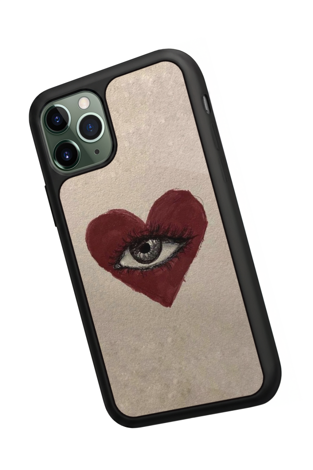 iPhone 11 Pro Max Uyumlu Kalp Love Tasarımlı Glossy Premium Kılıf