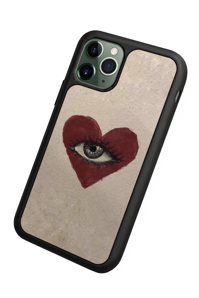 iPhone 11 Pro Max Uyumlu Kalp Love Tasarımlı Glossy Premium Kılıf