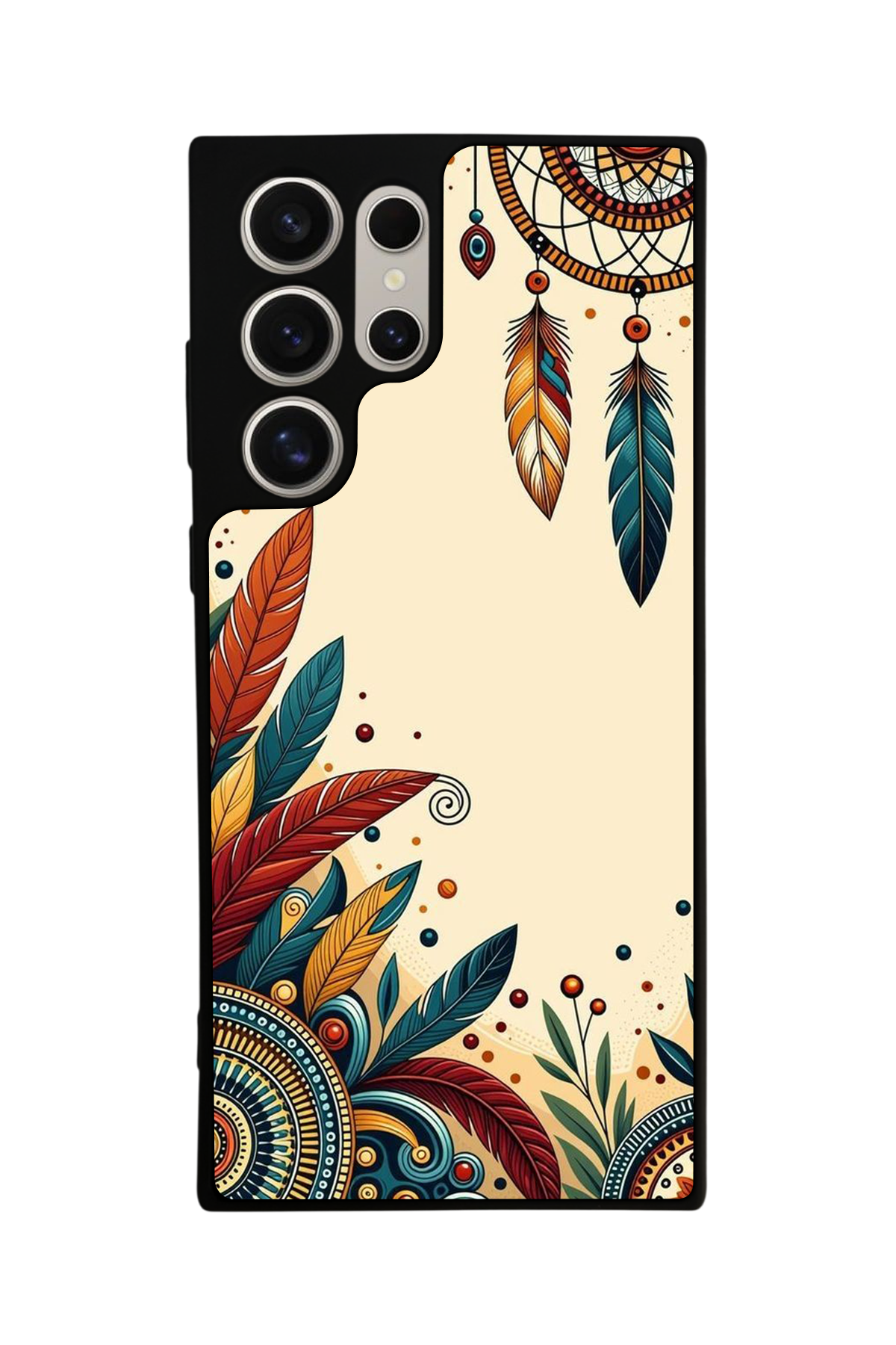 Samsung Galaxy S22 Ultra Uyumlu Mandala Tasarımlı Glossy Premium Kılıf