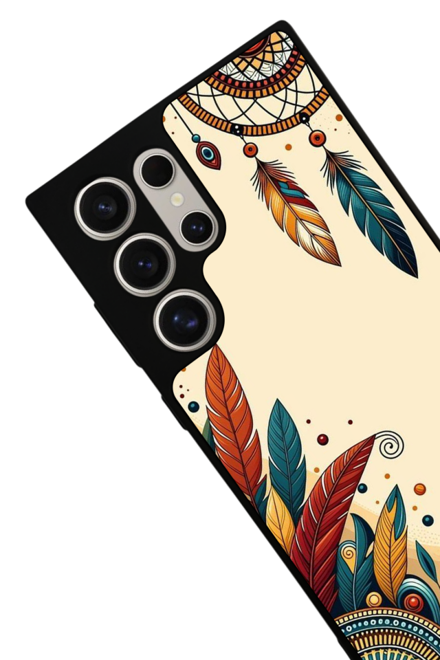 Samsung Galaxy S22 Ultra Uyumlu Mandala Tasarımlı Glossy Premium Kılıf