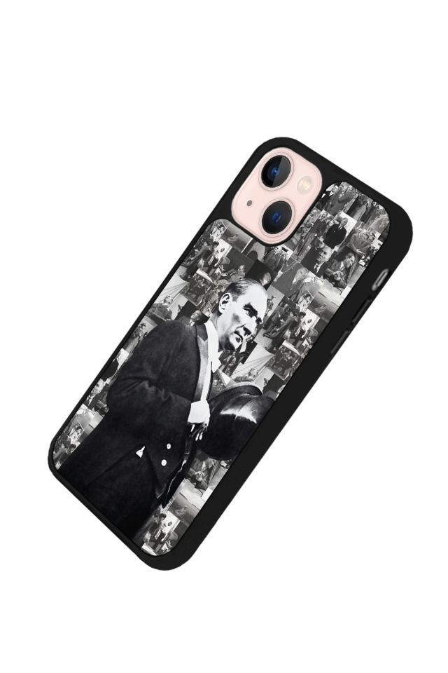 iPhone 15 Uyumlu Mustafa Kemal Ataturk Tasarımlı Glossy Premium Kılıf