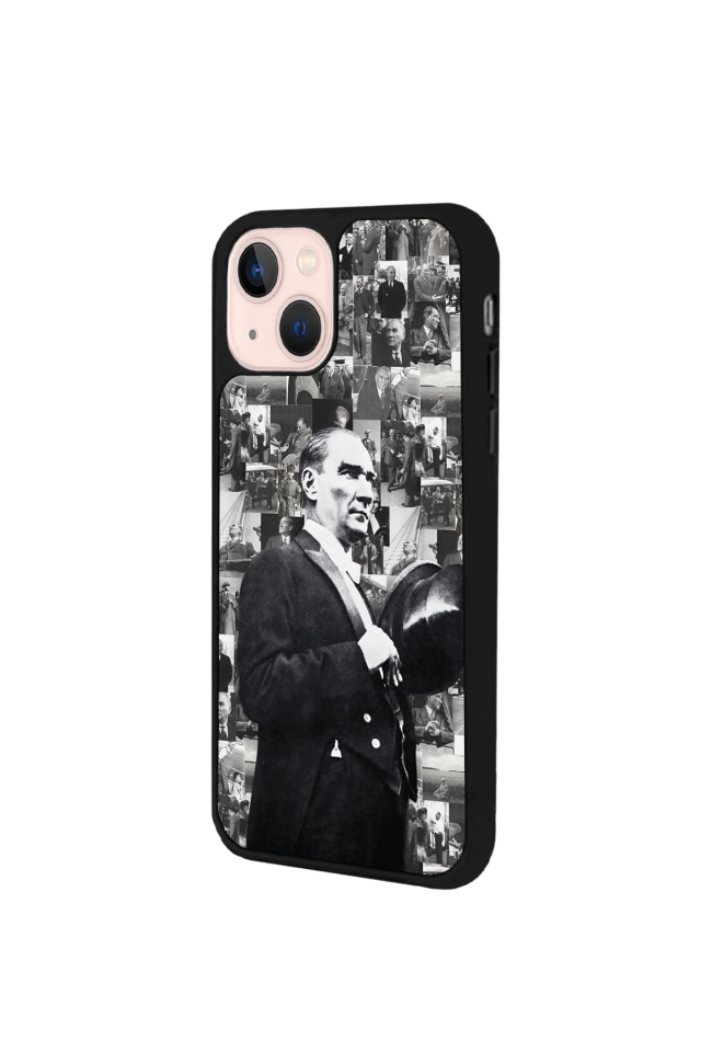 iPhone 15 Uyumlu Mustafa Kemal Ataturk Tasarımlı Glossy Premium Kılıf