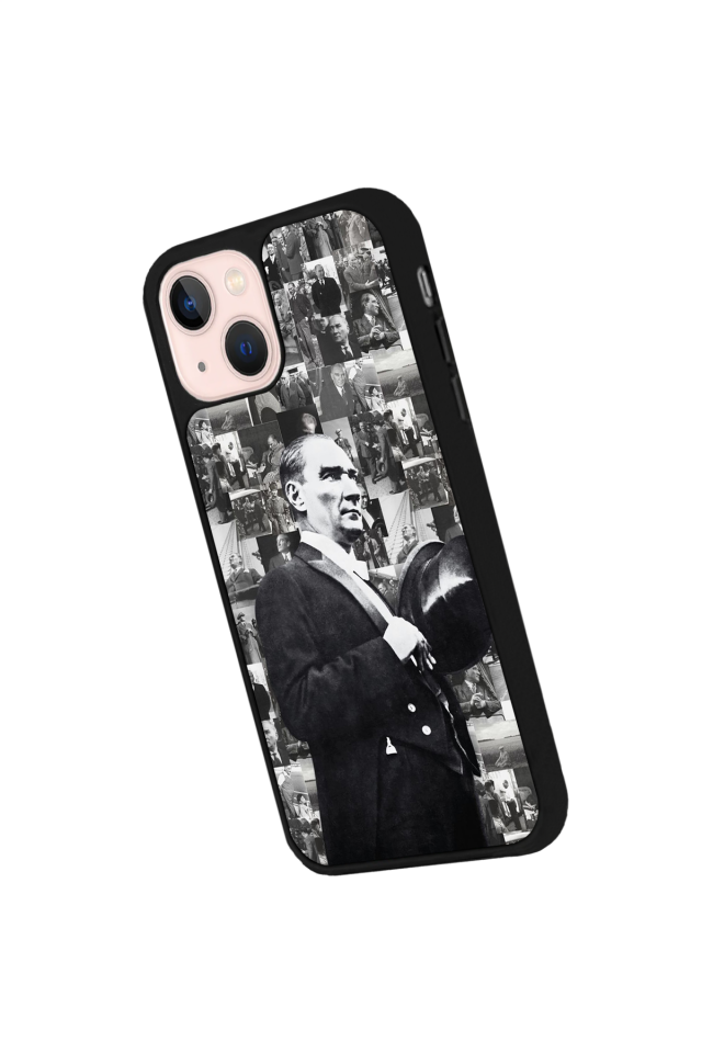iPhone 15 Uyumlu Mustafa Kemal Ataturk Tasarımlı Glossy Premium Kılıf