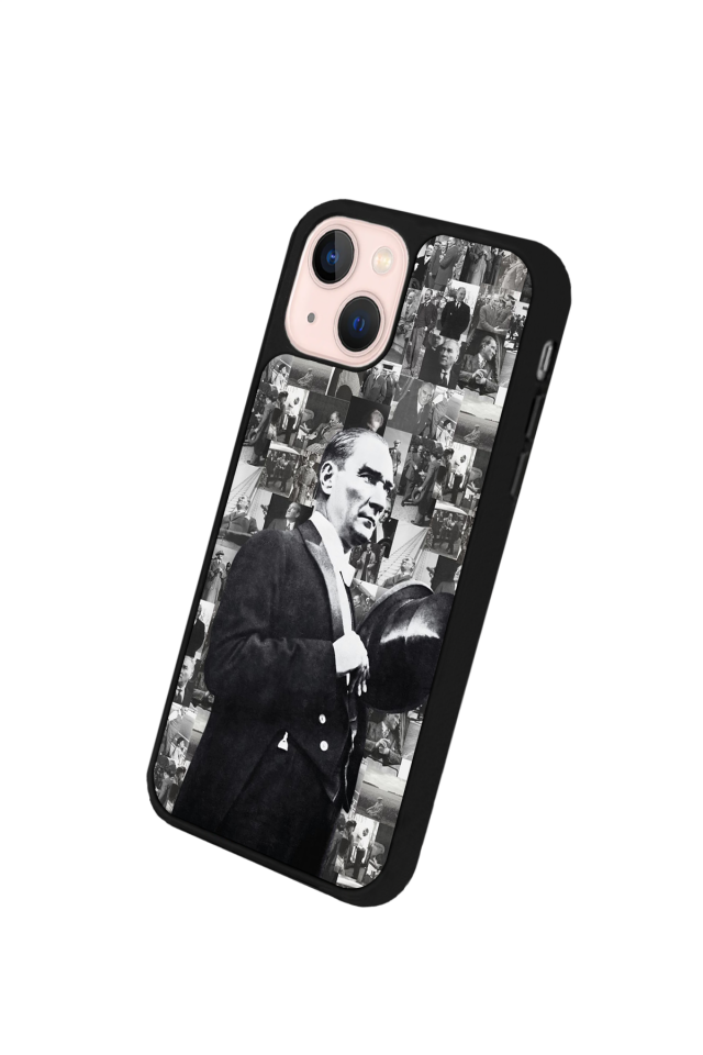 iPhone 15 Uyumlu Mustafa Kemal Ataturk Tasarımlı Glossy Premium Kılıf