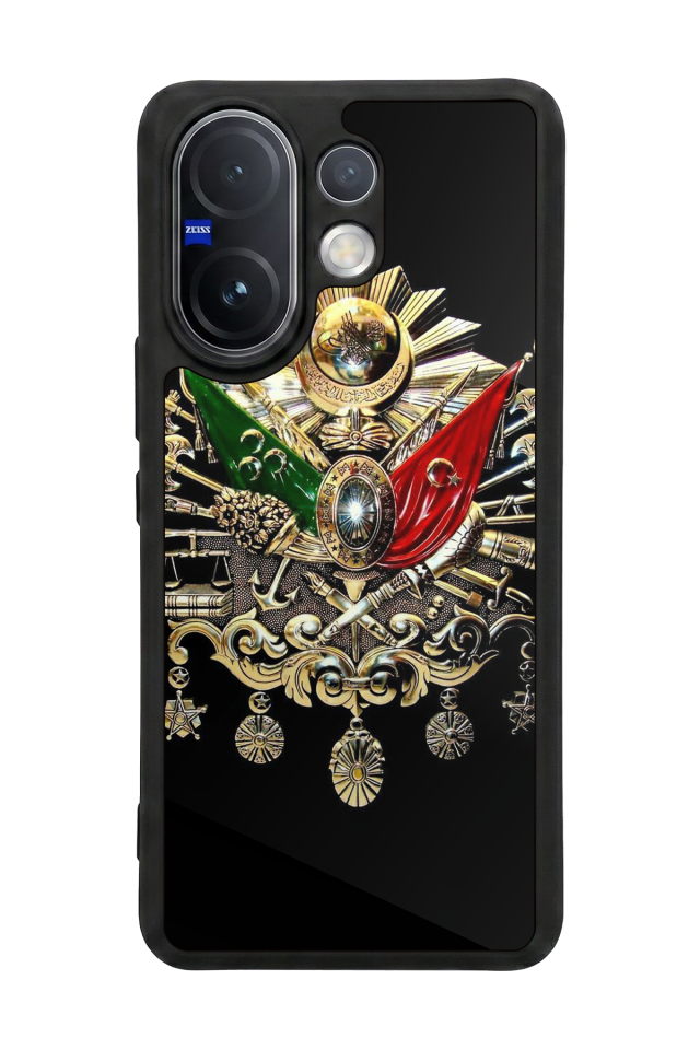 Vivo V60 Uyumlu Osmanli Tugrasi Tasarımlı Glossy Premium Kılıf