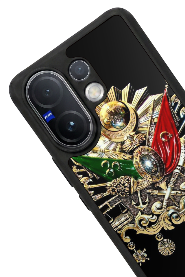 Vivo V60 Uyumlu Osmanli Tugrasi Tasarımlı Glossy Premium Kılıf