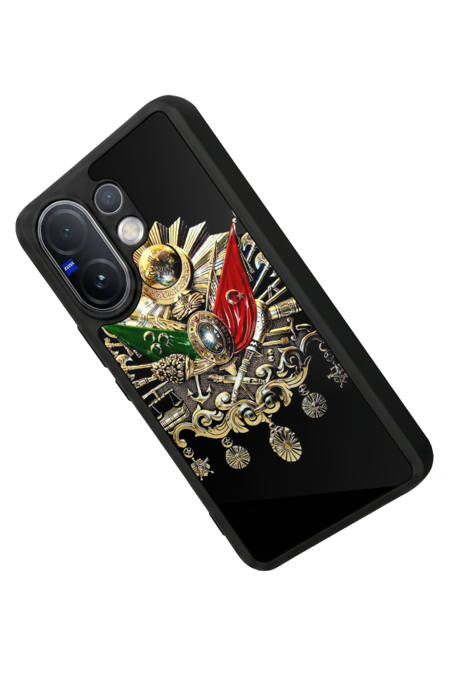 Vivo V60 Uyumlu Osmanli Tugrasi Tasarımlı Glossy Premium Kılıf