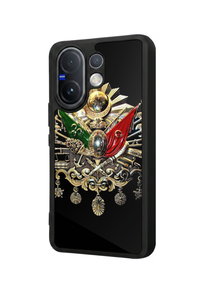 Vivo V60 Uyumlu Osmanli Tugrasi Tasarımlı Glossy Premium Kılıf