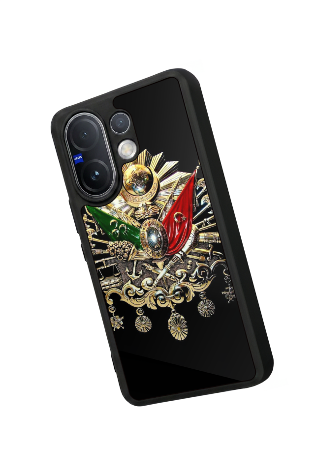 Vivo V60 Uyumlu Osmanli Tugrasi Tasarımlı Glossy Premium Kılıf