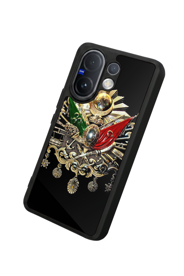 Vivo V60 Uyumlu Osmanli Tugrasi Tasarımlı Glossy Premium Kılıf