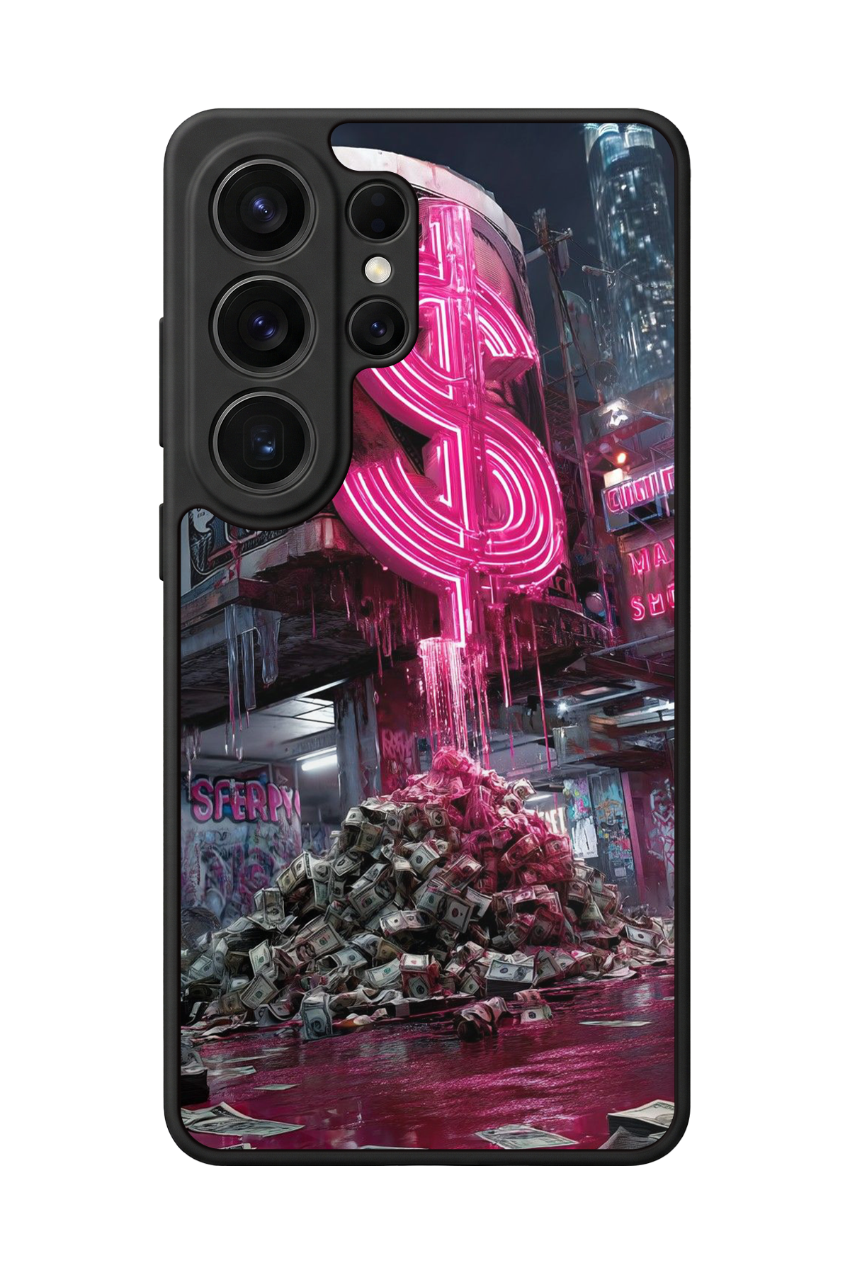 Samsung Galaxy S26 Ultra Uyumlu Para Tasarımlı Glossy Premium Kılıf