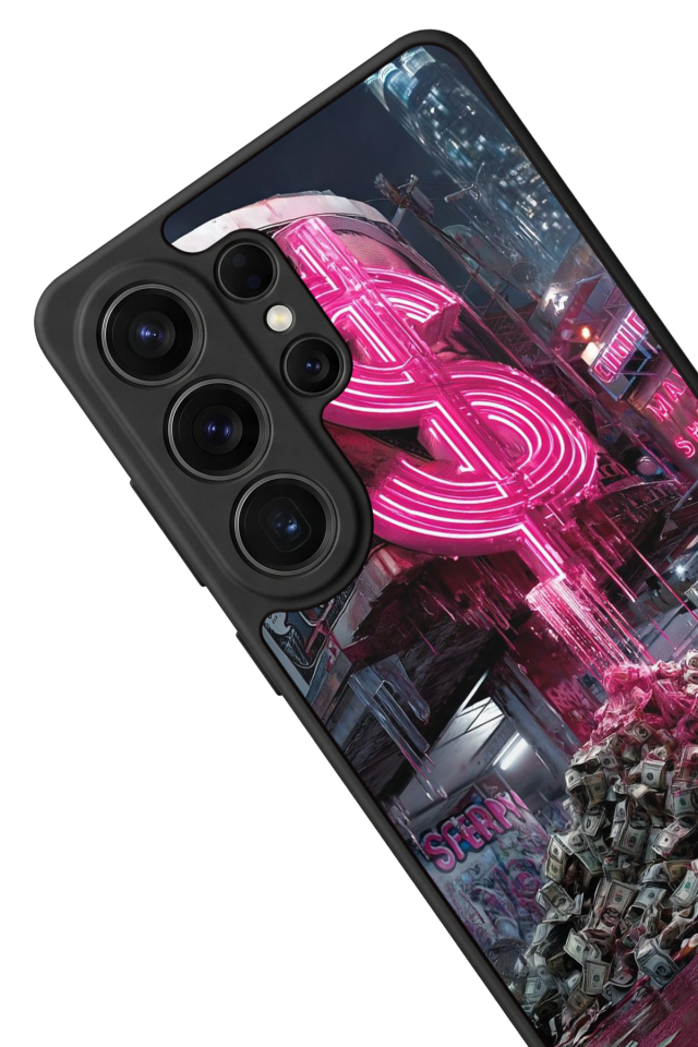 Samsung Galaxy S26 Ultra Uyumlu Para Tasarımlı Glossy Premium Kılıf