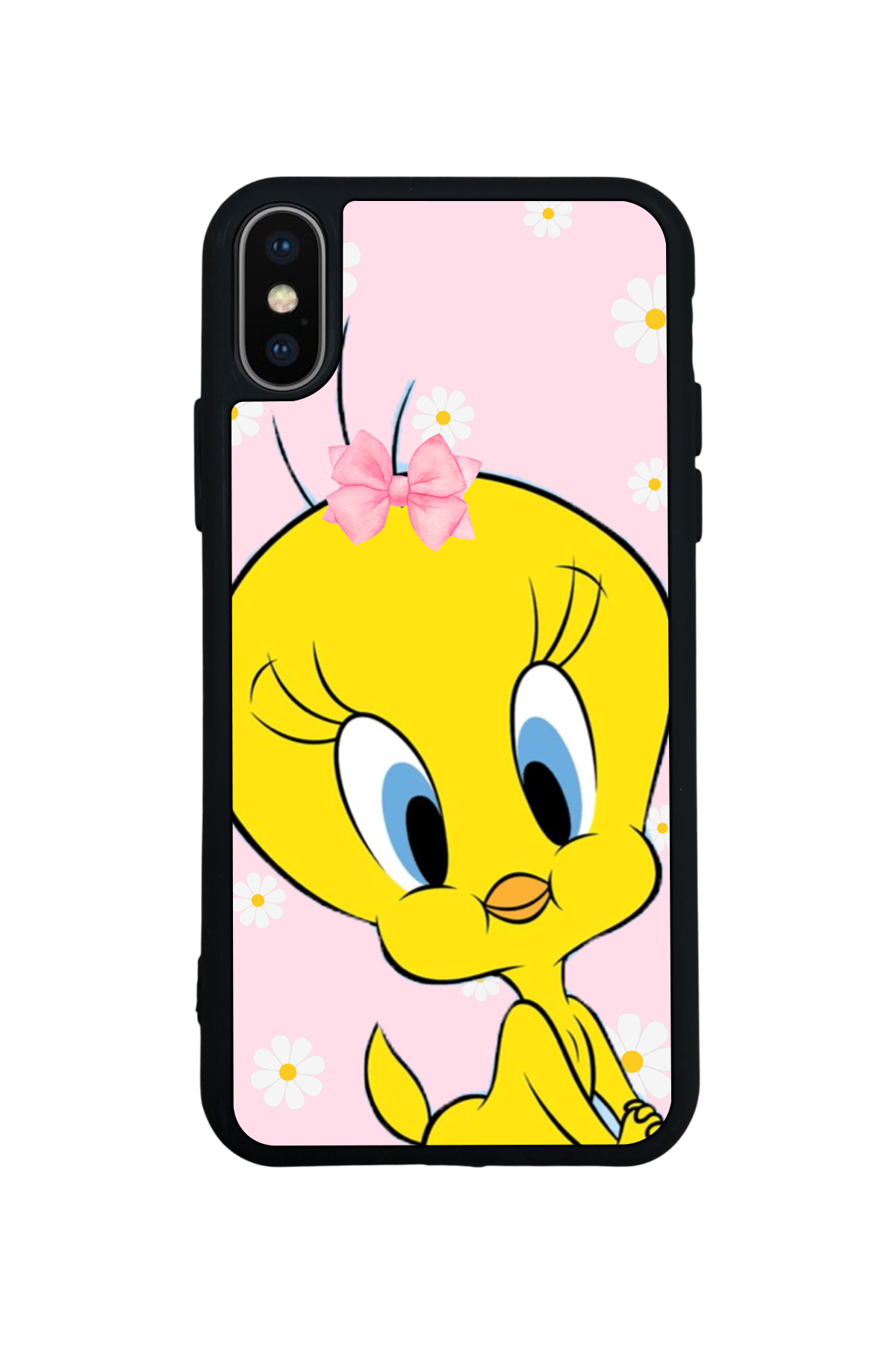 iPhone X/ XS Uyumlu Tweety Tasarımlı Glossy Premium Kılıf