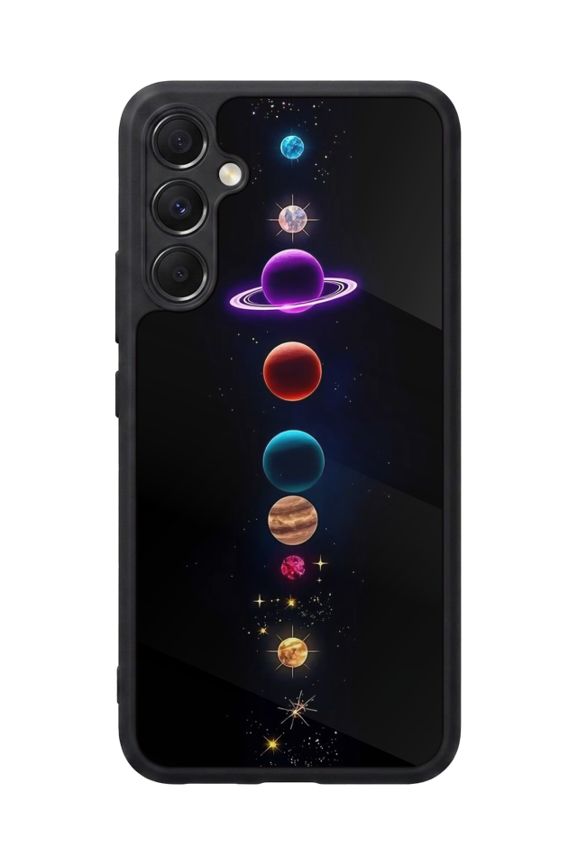 Samsung Galaxy M34 Uyumlu Uzay Tasarımlı Glossy Premium Kılıf