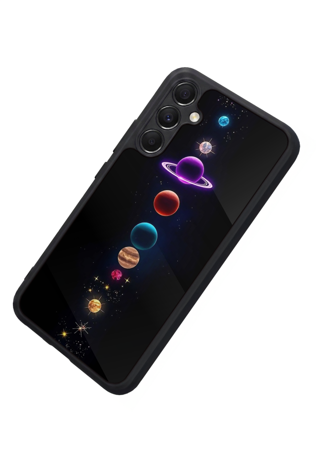 Samsung Galaxy M34 Uyumlu Uzay Tasarımlı Glossy Premium Kılıf