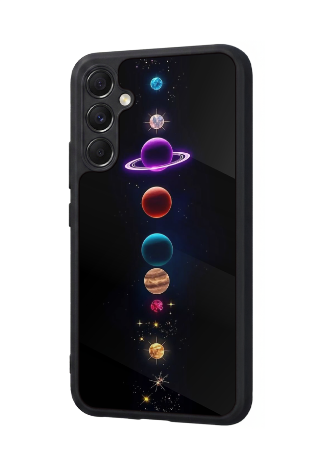 Samsung Galaxy M34 Uyumlu Uzay Tasarımlı Glossy Premium Kılıf