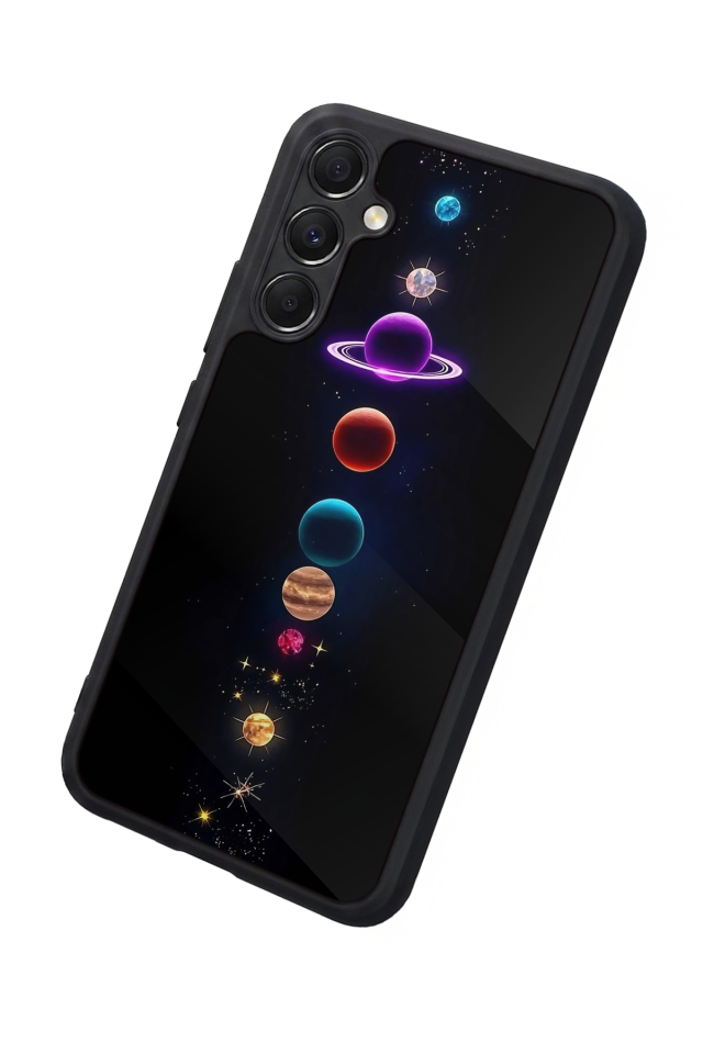 Samsung Galaxy M34 Uyumlu Uzay Tasarımlı Glossy Premium Kılıf