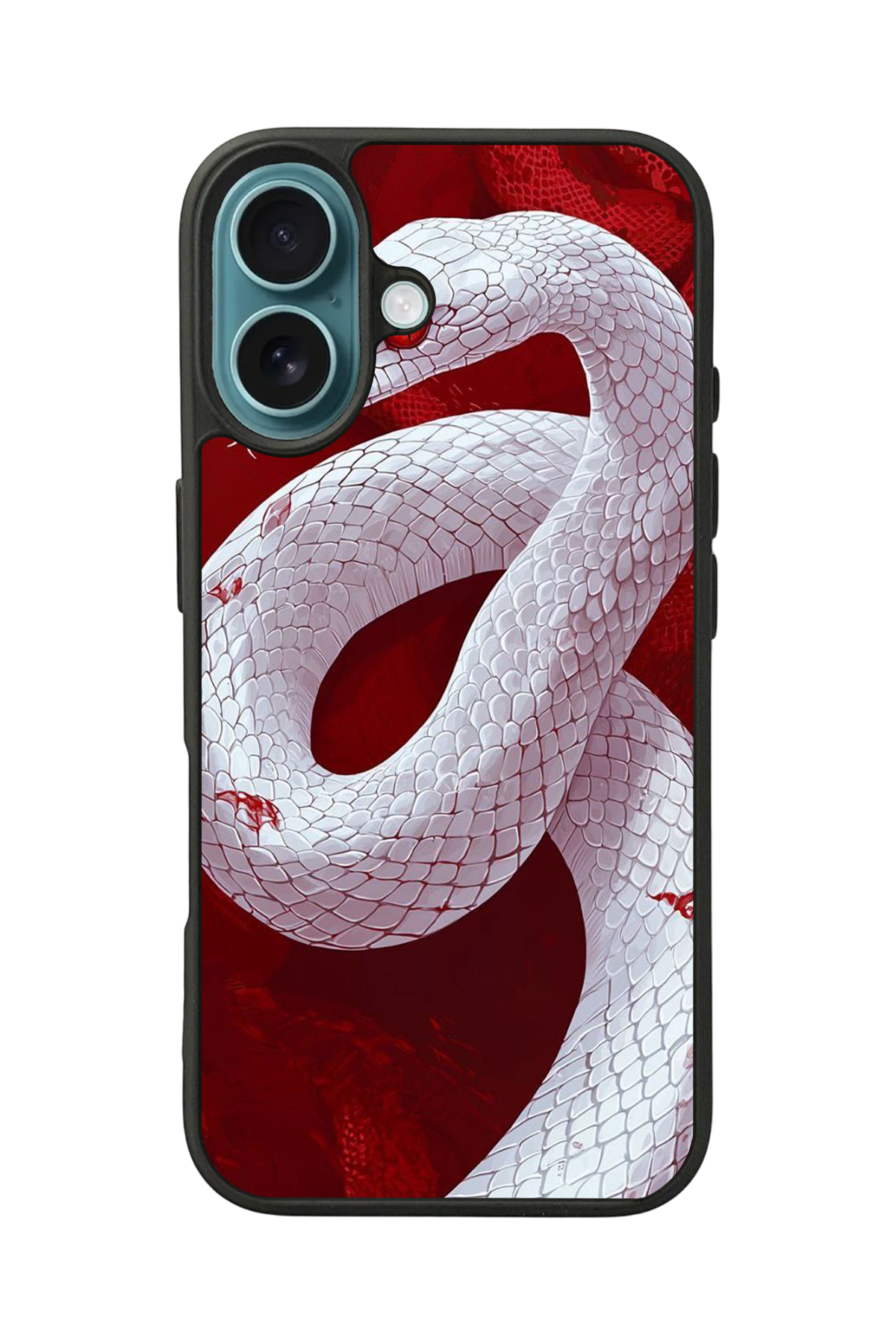 iPhone 16 Uyumlu Yılan Tasarımlı Glossy Premium Kılıf