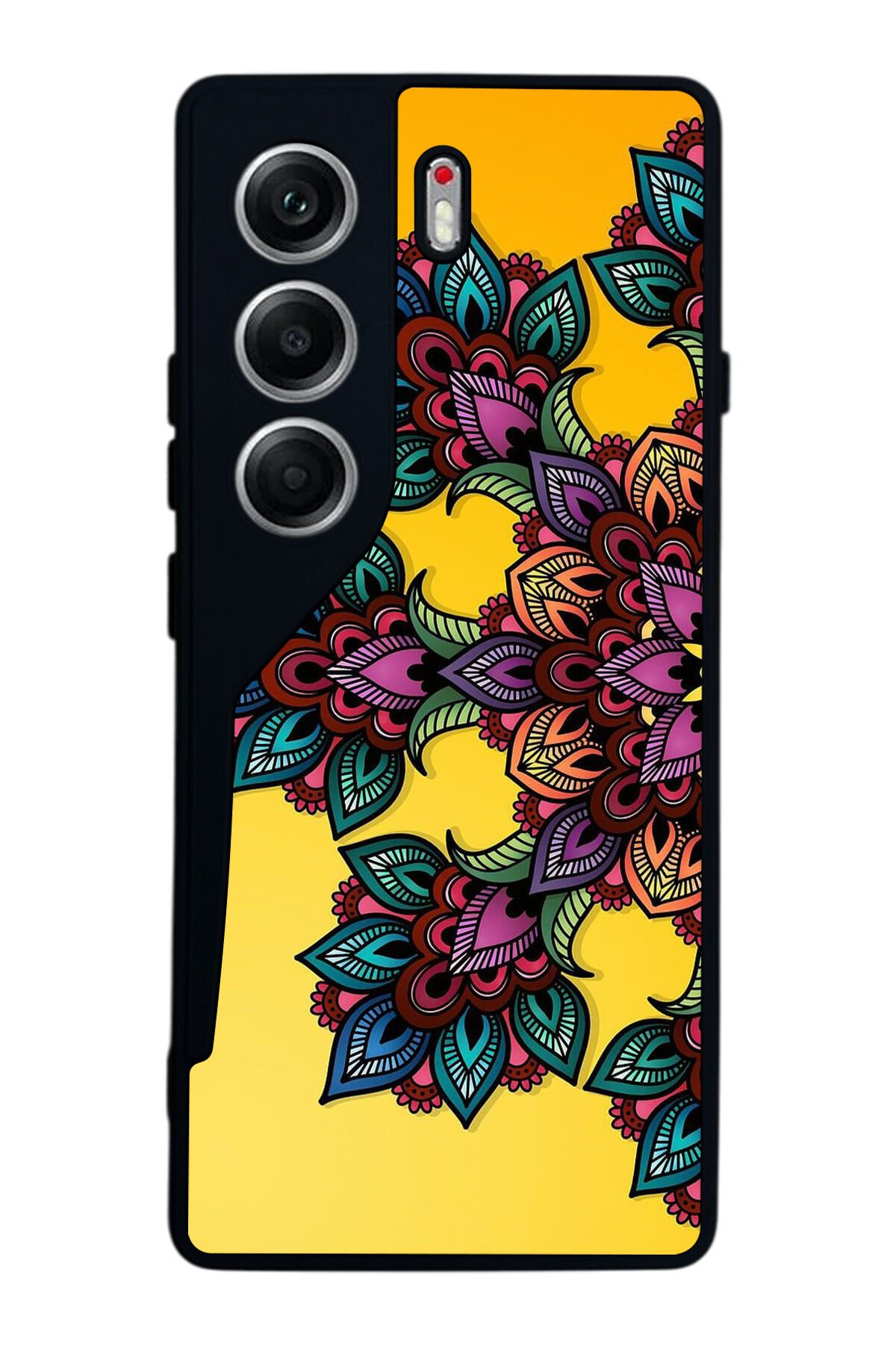 Tecno Camon 40 Uyumlu Mandala Tasarımlı Glossy Premium Kılıf