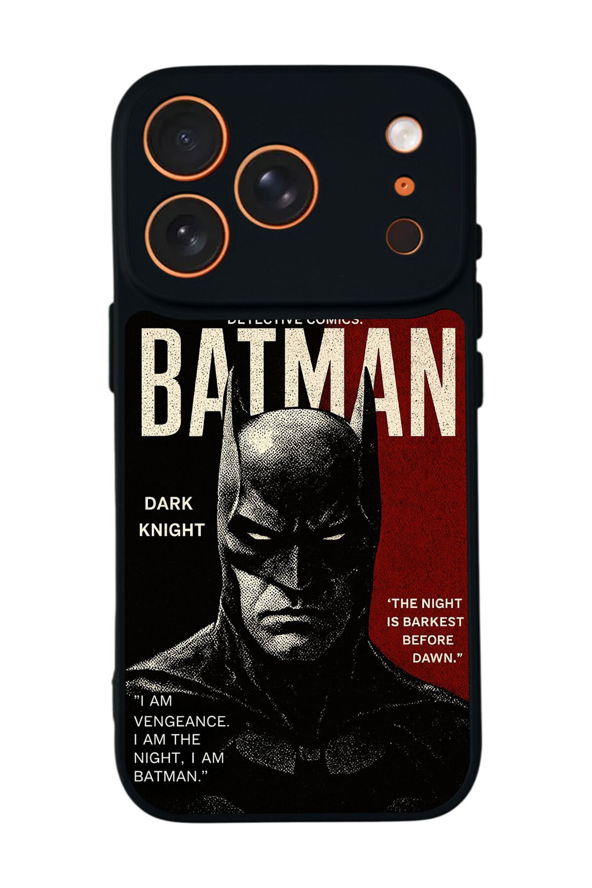 iPhone 17 Pro Uyumlu Batman Tasarımlı Glossy Premium Kılıf