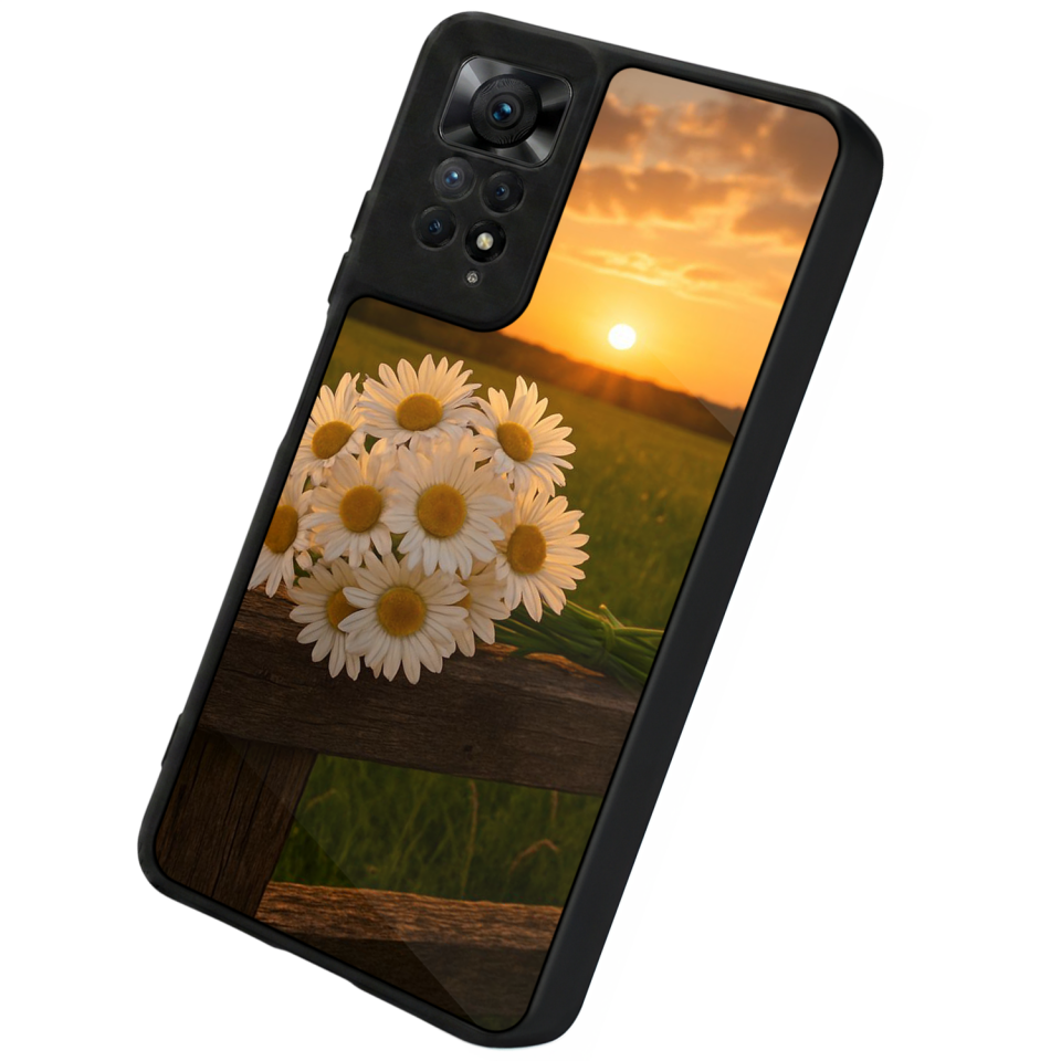 Xiaomi Redmi Note 12 Pro Uyumlu Cicek Tasarımlı Glossy Premium Kılıf