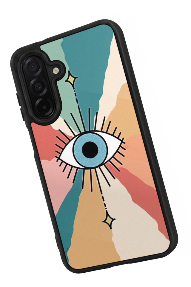 Samsung Galaxy A56 Uyumlu Göz Tasarımlı Glossy Premium Kılıf