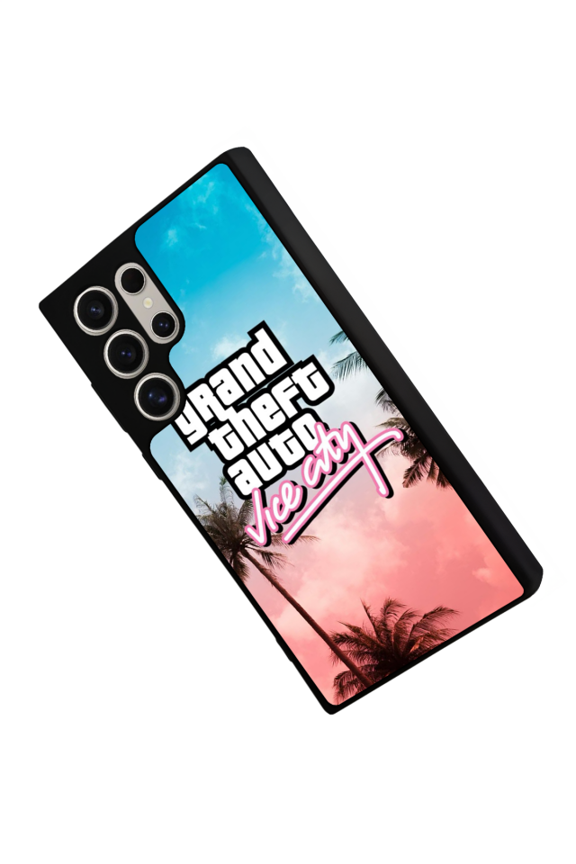 Samsung Galaxy S22 Ultra Uyumlu GTA Tasarımlı Glossy Premium Kılıf