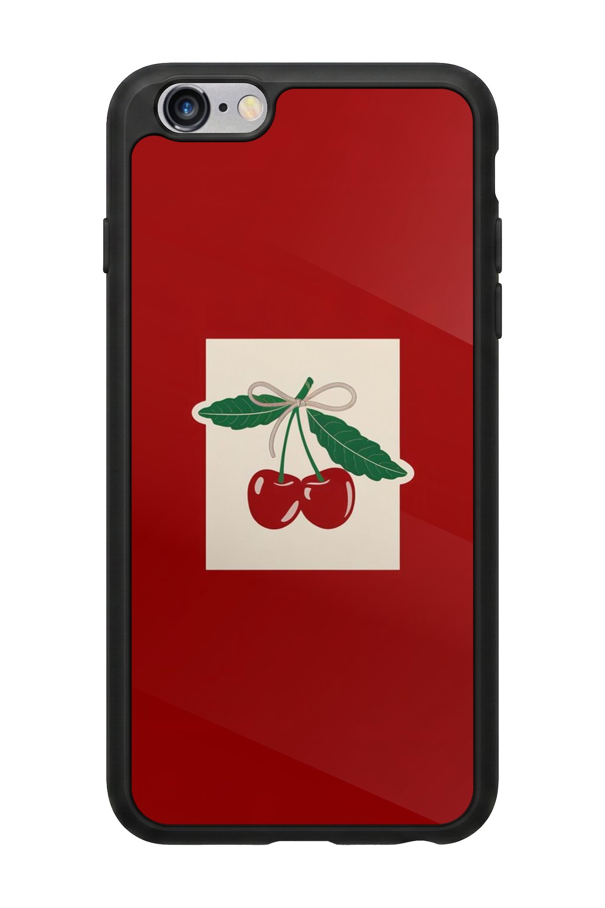 iPhone 6 Plus Uyumlu Kiraz Tasarımlı Glossy Premium Kılıf