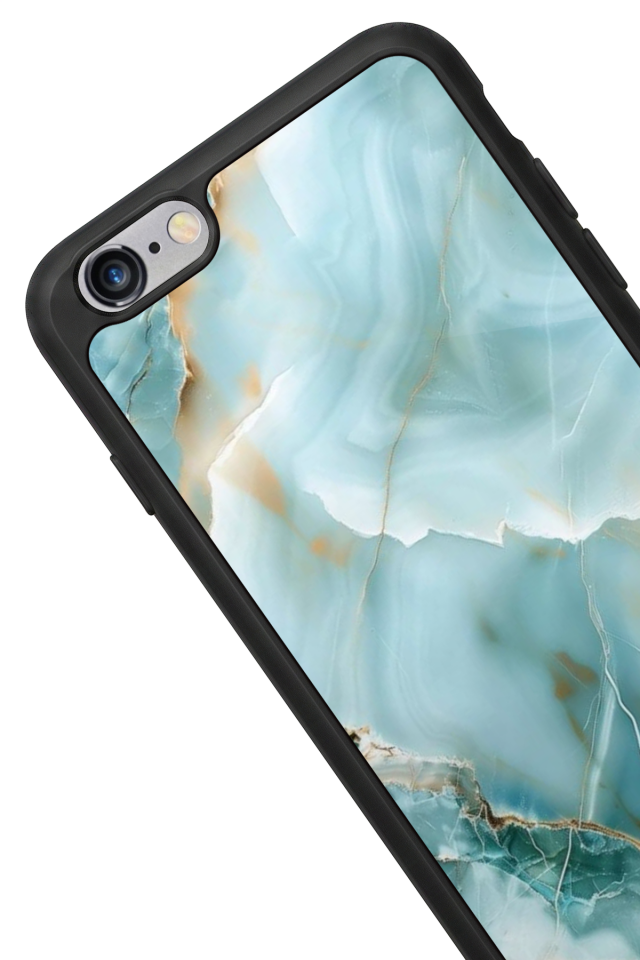 iPhone 6s Plus Uyumlu Mermer Marble Tasarımlı Glossy Premium Kılıf