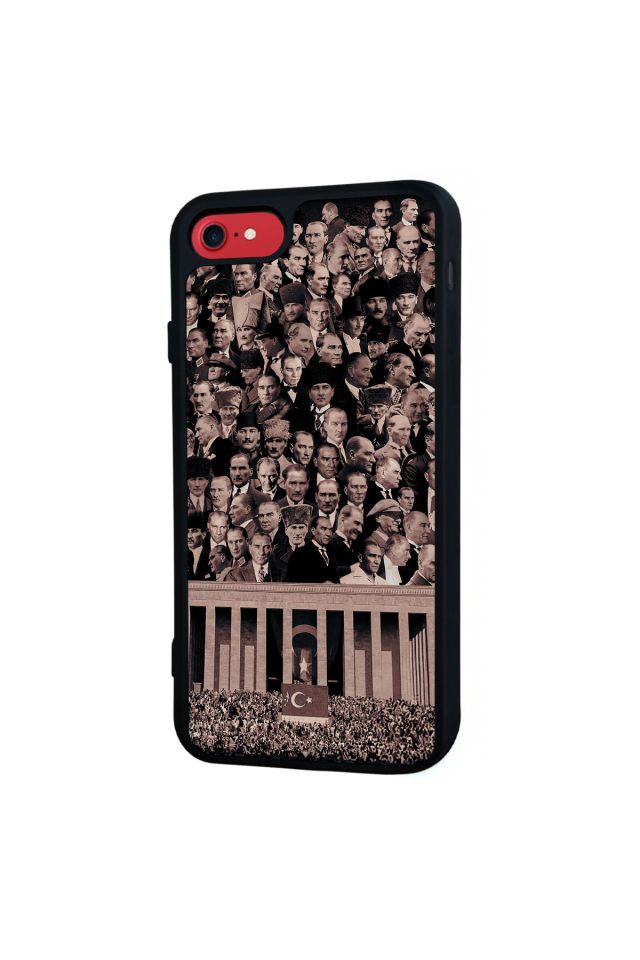iPhone SE Uyumlu Mustafa Kemal Ataturk Tasarımlı Glossy Premium Kılıf
