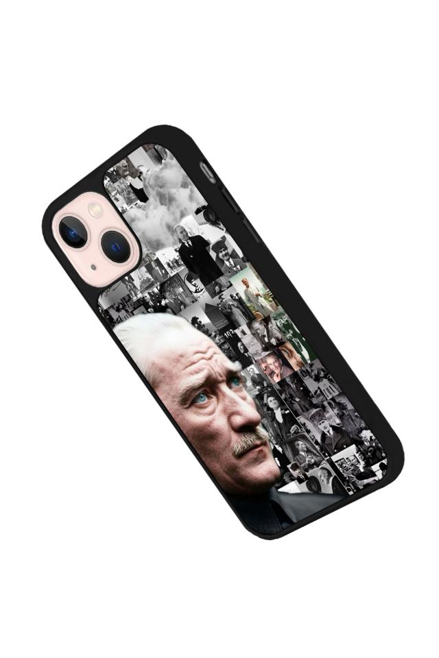iPhone 15 Uyumlu Mustafa Kemal Ataturk Tasarımlı Glossy Premium Kılıf