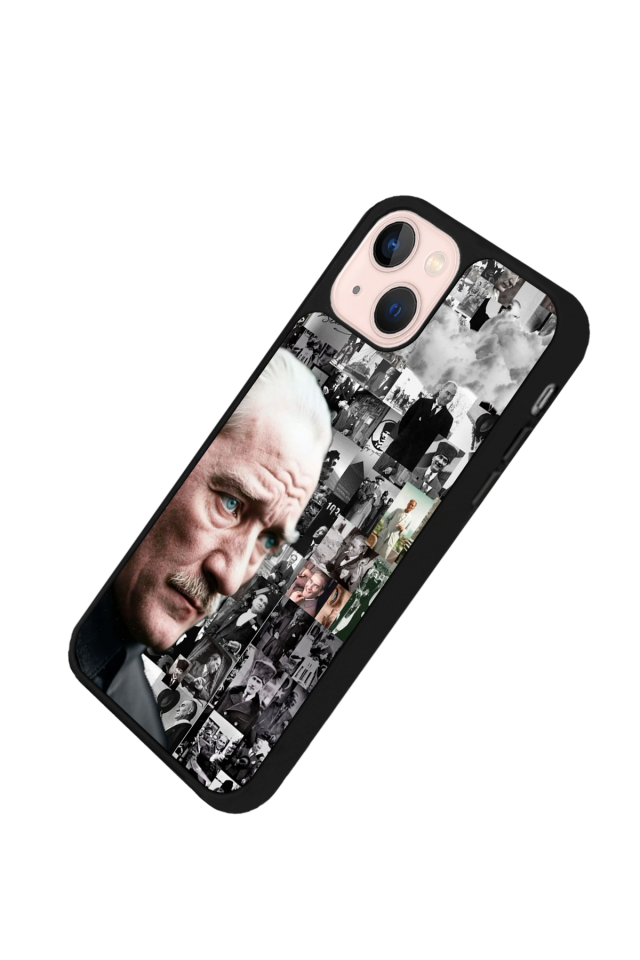 iPhone 15 Uyumlu Mustafa Kemal Ataturk Tasarımlı Glossy Premium Kılıf