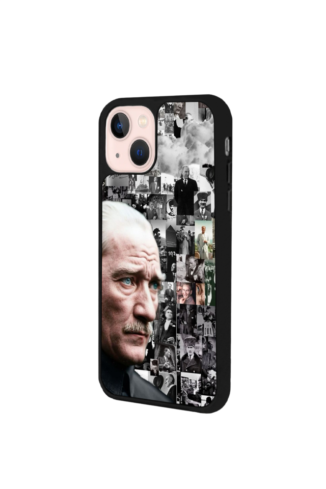 iPhone 15 Uyumlu Mustafa Kemal Ataturk Tasarımlı Glossy Premium Kılıf