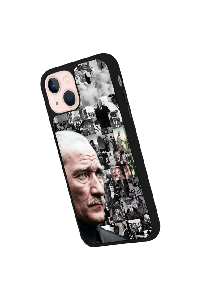 iPhone 15 Uyumlu Mustafa Kemal Ataturk Tasarımlı Glossy Premium Kılıf