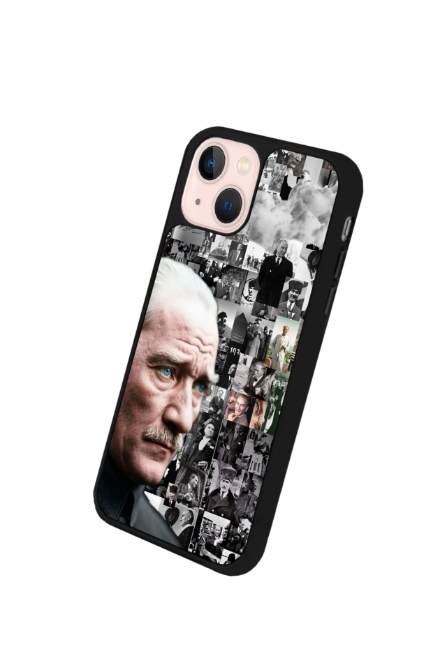 iPhone 15 Uyumlu Mustafa Kemal Ataturk Tasarımlı Glossy Premium Kılıf