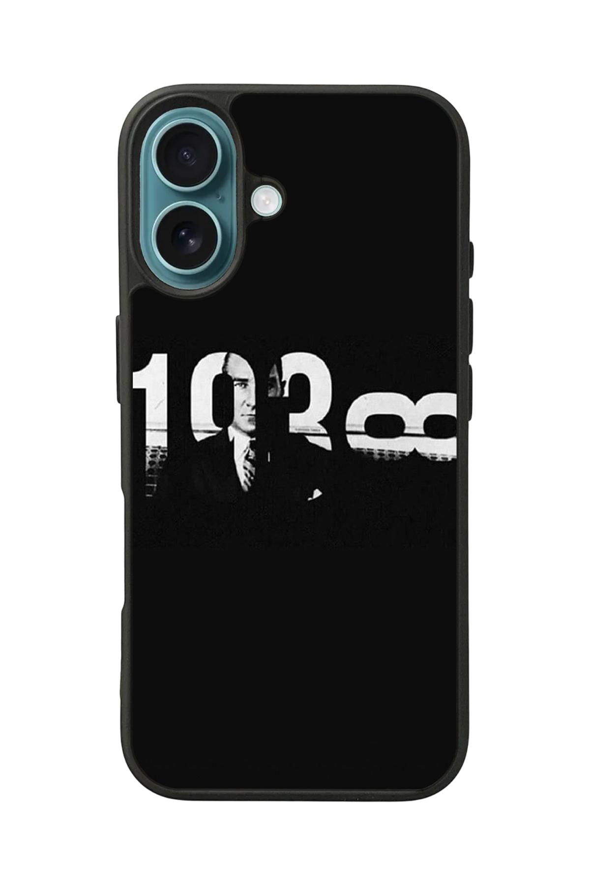 iPhone 16 Plus Uyumlu Mustafa Kemal Ataturk Tasarımlı Glossy Premium Kılıf