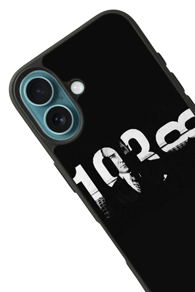 iPhone 16 Plus Uyumlu Mustafa Kemal Ataturk Tasarımlı Glossy Premium Kılıf