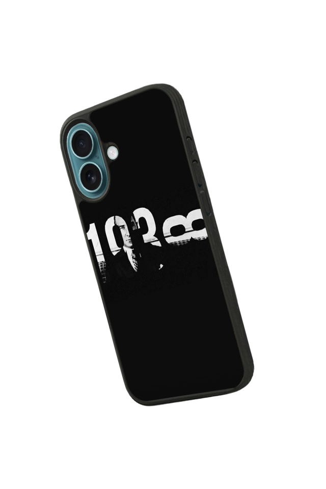 iPhone 16 Plus Uyumlu Mustafa Kemal Ataturk Tasarımlı Glossy Premium Kılıf