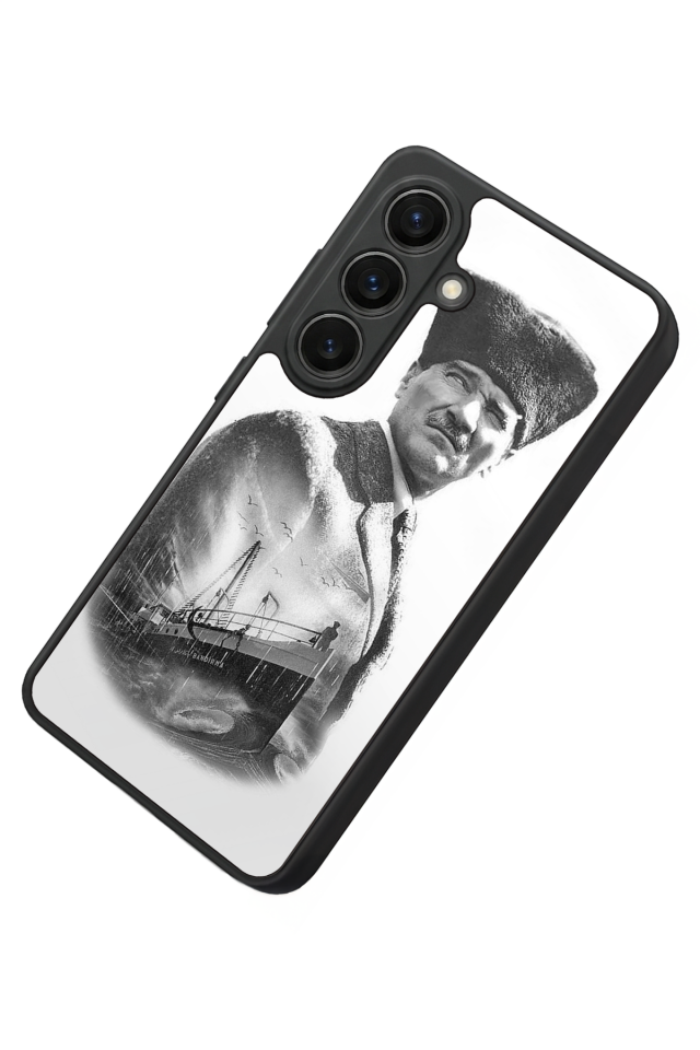 Samsung Galaxy S26 Uyumlu Mustafa Kemal Ataturk Tasarımlı Glossy Premium Kılıf