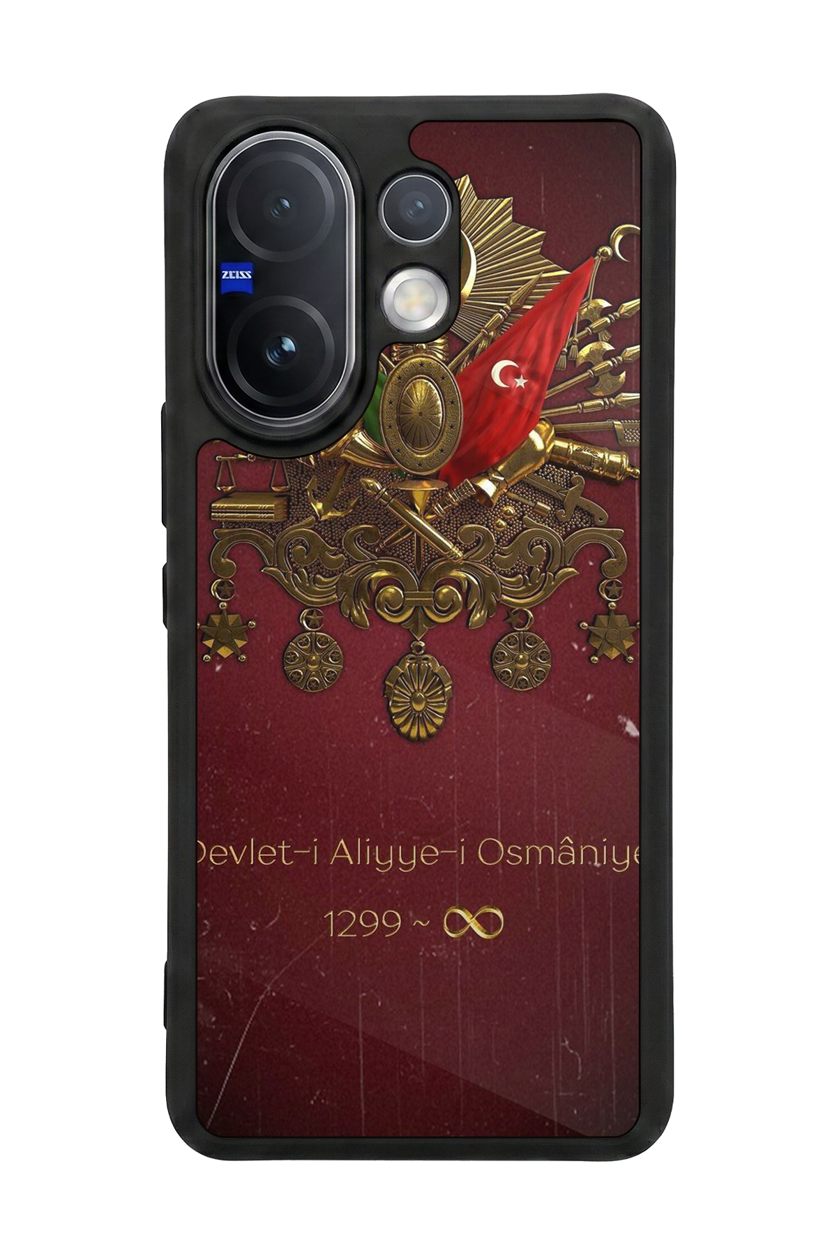 Vivo V60 Uyumlu Osmanli Tugrasi Tasarımlı Glossy Premium Kılıf