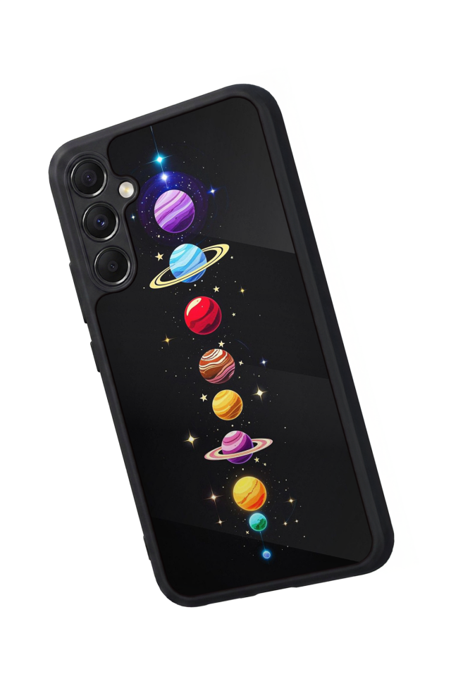 Samsung Galaxy M34 Uyumlu Uzay Tasarımlı Glossy Premium Kılıf
