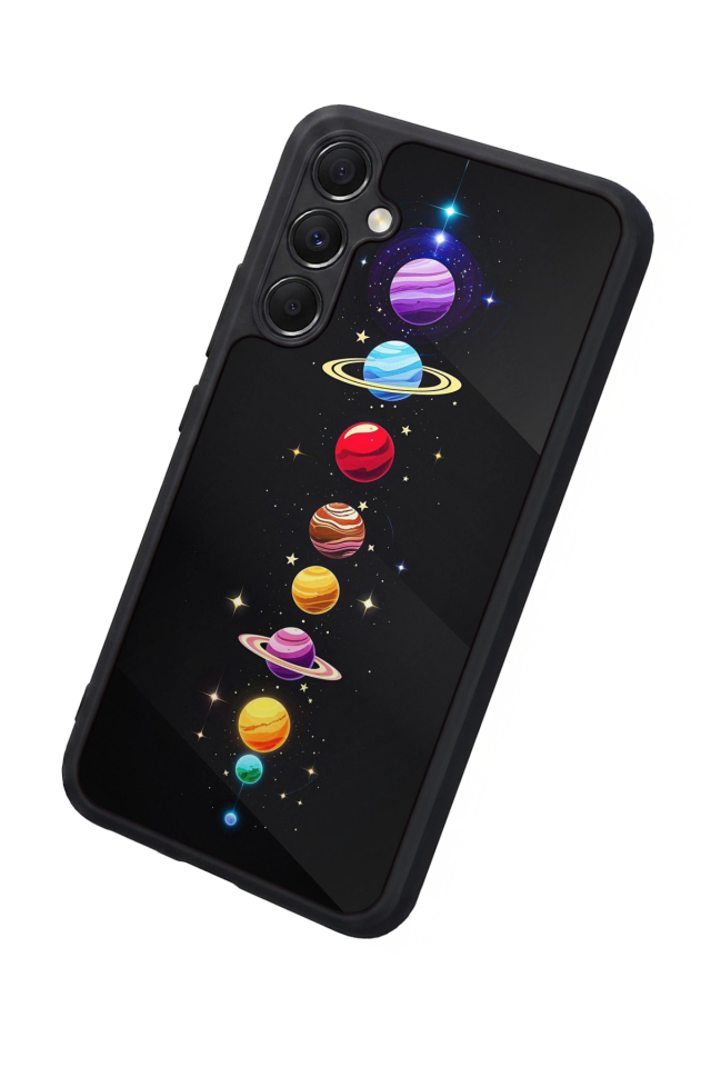 Samsung Galaxy M34 Uyumlu Uzay Tasarımlı Glossy Premium Kılıf