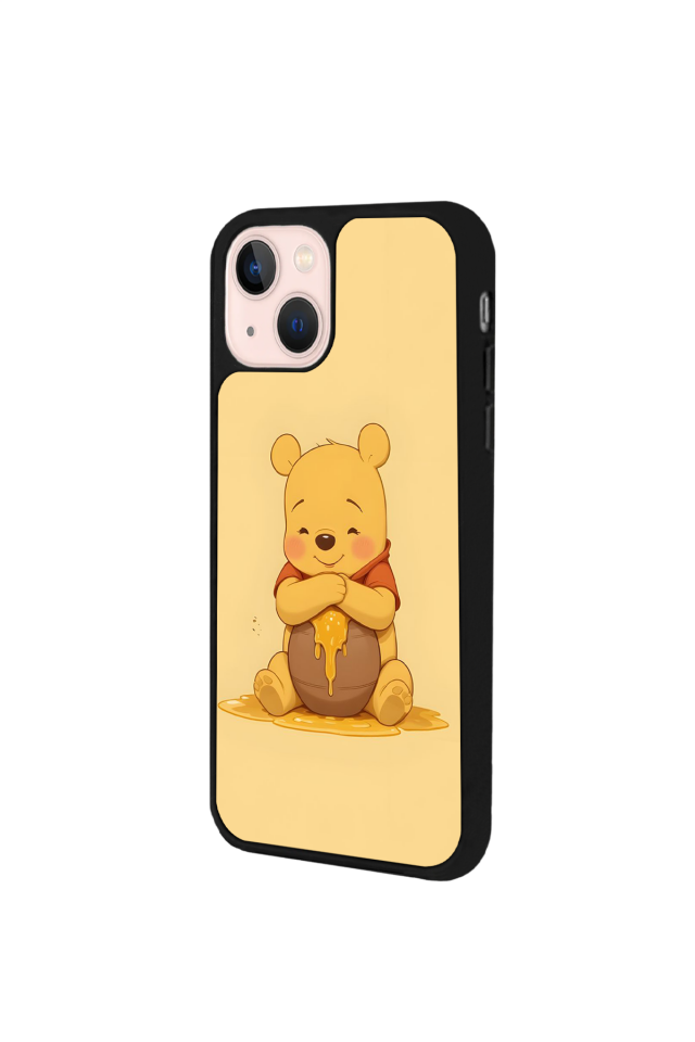 iPhone 15 Plus Uyumlu Winnie Tasarımlı Glossy Premium Kılıf