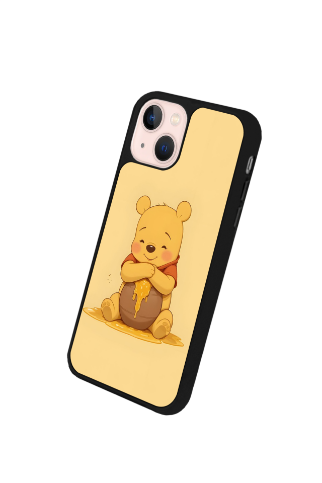 iPhone 15 Plus Uyumlu Winnie Tasarımlı Glossy Premium Kılıf