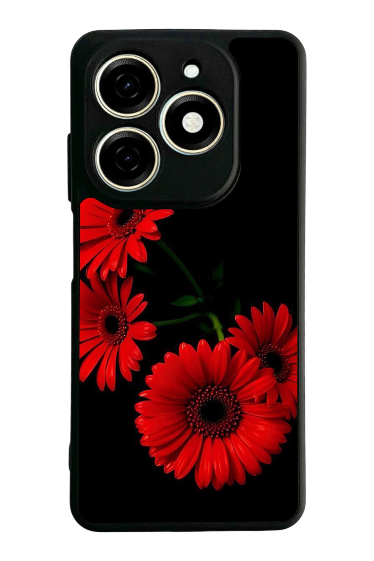 Tecno Spark 20/20C Uyumlu Cicek Tasarımlı Glossy Premium Kılıf