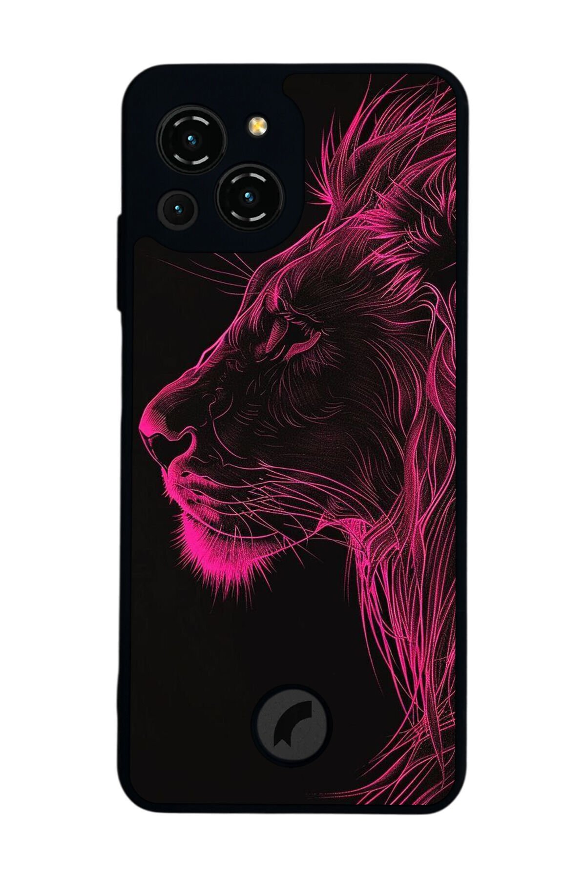 Reeder S23 Pro Max Uyumlu Aslan Tasarımlı Glossy Premium Kılıf
