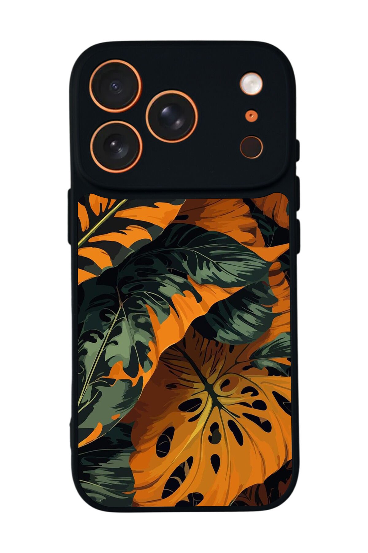 iPhone 17 Pro Uyumlu Botanik Tasarımlı Glossy Premium Kılıf
