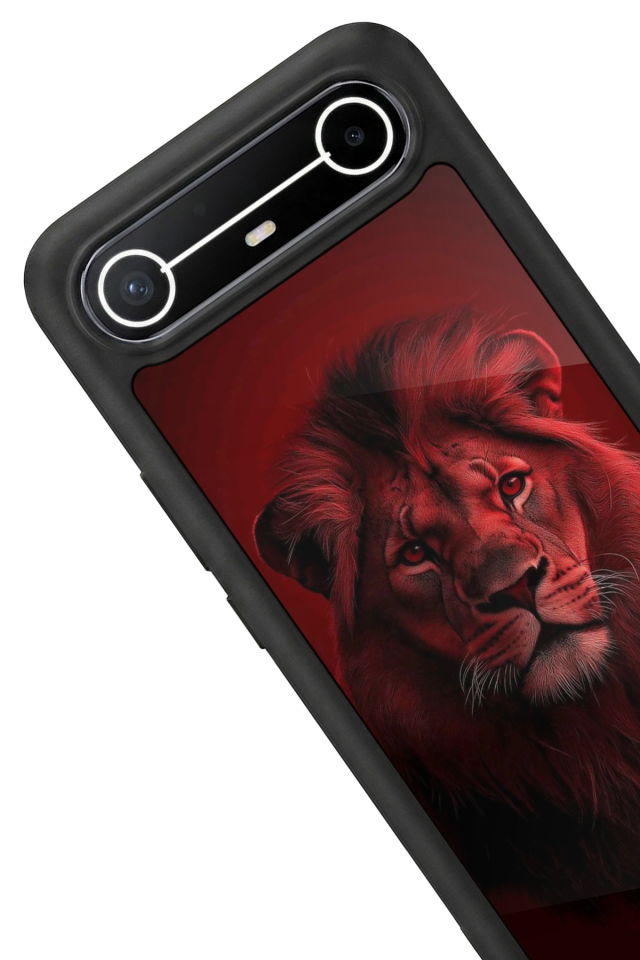 Tecno Spark Slim 5G Uyumlu Aslan Tasarımlı Glossy Premium Kılıf